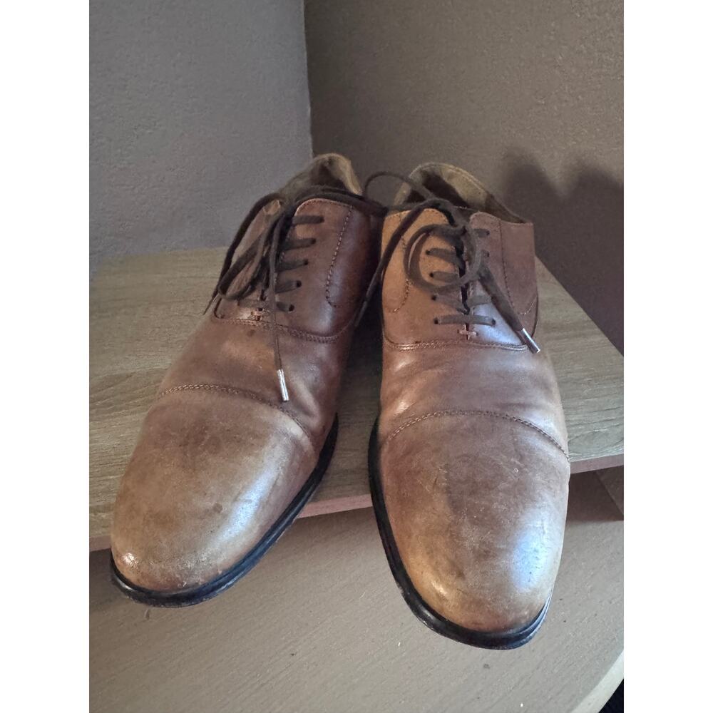 Aldo Men's Brown Leather Oxford Shoes Size 10.5